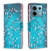 Чехол-книжка Colored Drawing Pattern для Xiaomi Redmi Note 13 Pro 5G/Poco X6 5G - Blossom