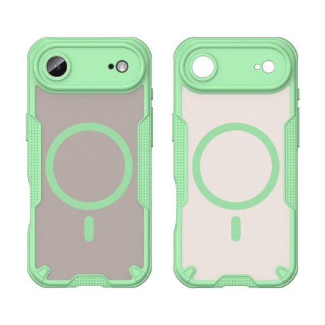 Противоударный чехол Armor Glaze MagSafe Magnetic для iPhone Air - зеленый