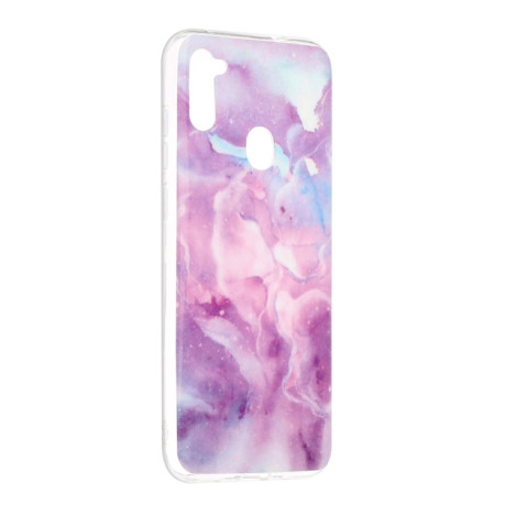 Чехол Marble Pattern Soft на Samsung Galaxy A11/M11 - фиолетовый