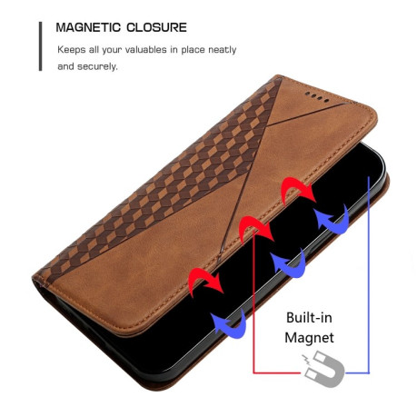 Чохол-книжка Rhombus Skin Feel для Samsung Galaxy A33 5G - коричневий