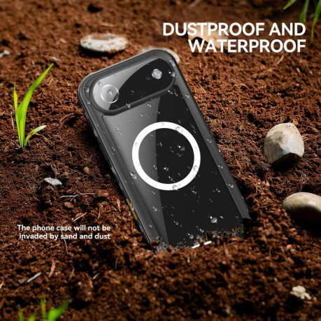 Противоударный чехол RedPepper IP68 Waterproof MagSafe для iPhone Air - серый