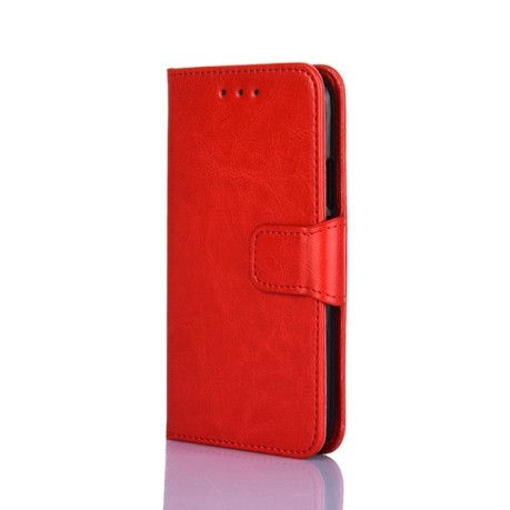 Чехол-книжка Crystal Texture для Samsung Galaxy S22 Ultra 5G - красный