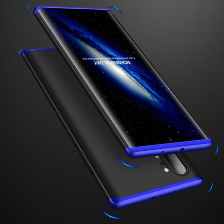 Протиударний чохол GKK Three Stage Splicing Full Coverage на Samsung Galaxy Note10+Plus-чорно-синій