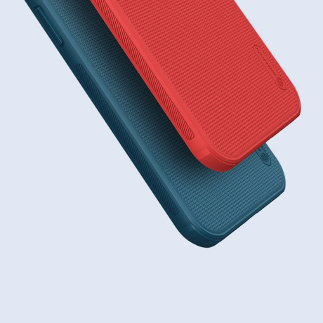 Противоударный чехол NILLKIN Super Frosted для iPhone 13 mini - синий