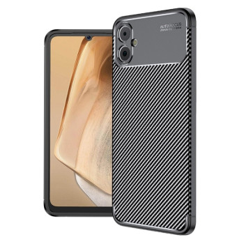 Ударозащитный чехол HMC Carbon Fiber Texture на Samsung Galaxy A05 - черный