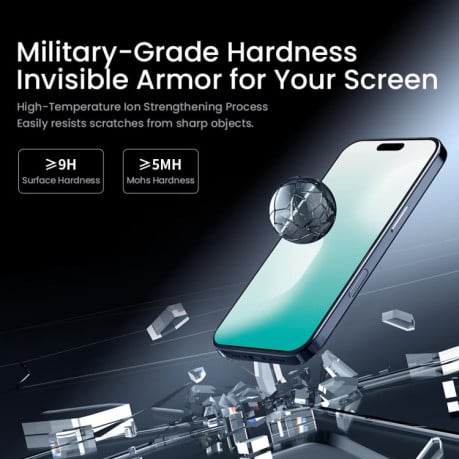 Защитное стекло NILLKIN H+Pro AR Tempered Glass на iPhone 17
