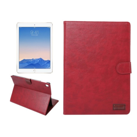 Шкіряний чохол-книжка Crazy Horse Texture на iPad Pro 9.7-червоний