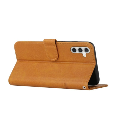 Чехол-книжка Stitching Calf Texture для Samsung Galaxy A16 5G - желтый