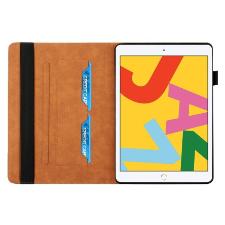 Чехол-книжка Rhombus Skin Feel для iPad 10.2 2021/2020/2019 / Pro 10.5 2019/2017 - коричневый