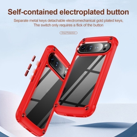 Противоударный чехол Lens Protection на Google Pixel 9 Pro XL - красный