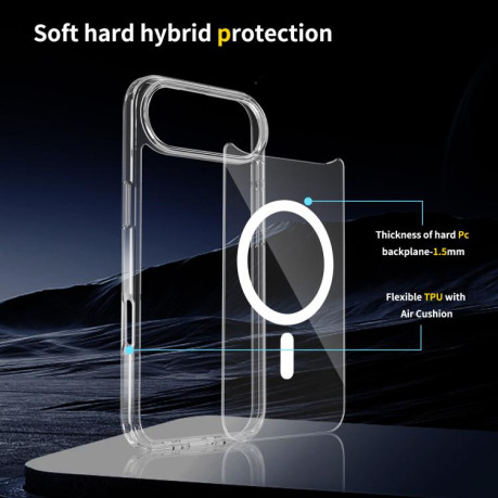 Противоударный чехол Scratchproof PC Hybrid TPU Magsafe для iPhone Air - прозрачный