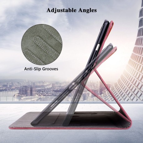 Чохол-книжка Embossed Tiger Pattern Leather для Xiaomi Redmi Pad SE 8.7 - червоний