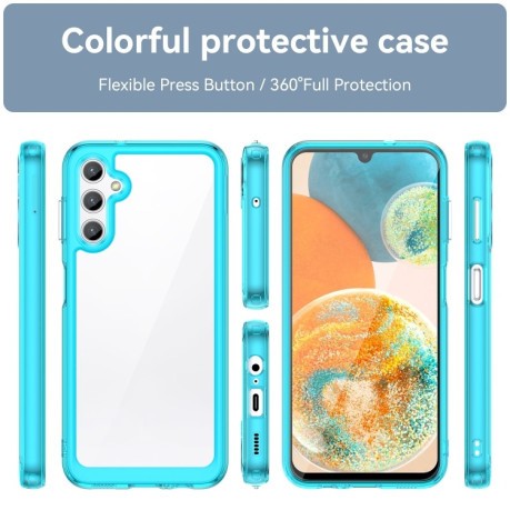 Противоударный чехол Colorful Series Acrylic для Samsung Galaxy A54 5G - синий