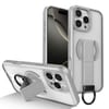 Противоударный чехол Skin-Friendly D-Ring Holder Magnetic с магнитным кольцом для iPhone 16 Pro Max — серый