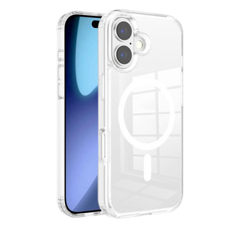 Противоударный чехол Kalebol Clear Space MagSafe для iPhone 17 - прозрачный
