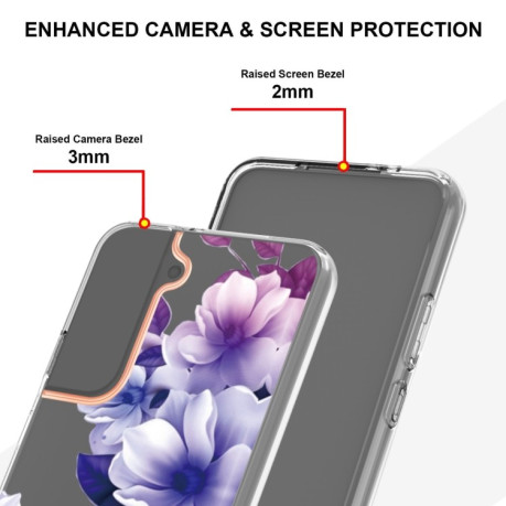 Протиударний чохол Flowers and Plants Series для Samsung Galaxy S22 - Purple Begonia