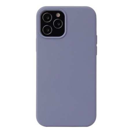 Силиконовый чехол Solid Color Liquid на iPhone 12/12 Pro - серый