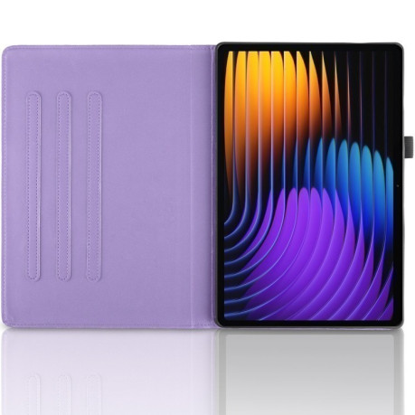 Чехол-книжка Tree Life Embossed Rotation Leather для Xiaomi Pad 7 / 7 Pro - фиолетовый