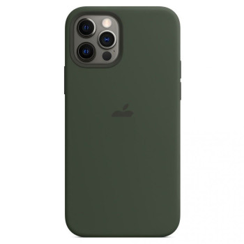 Силіконовий чохол Silicone Case Cyprus Green на iPhone 12 mini with MagSafe - преміальна якість