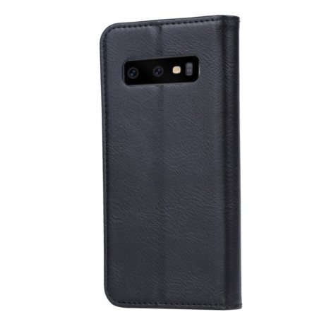 Кожаный чехол- книжка Knead Skin Texture на Samsung Galaxy S10+ черный
