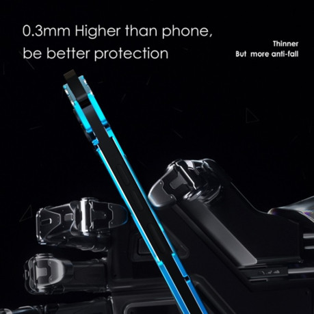 Противоударный металлический чехол R-JUST Armor Metal на iPhone 14 Plus - синий