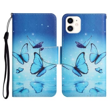 Чехол-книжка Painted Pattern для iPhone 11 - Flying Butterfly