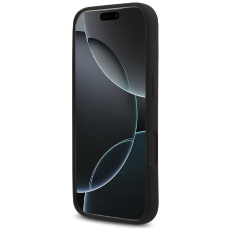 Оригінальний силіконовий чохол Karl Lagerfeld Silicone Karl&amp;Choupette Ring із MagSafe на iPhone 17 Pro - Black