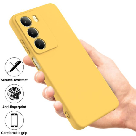 Силіконовий чохол Solid Color Liquid Silicone на Realme C75 5G / C73 5G - жовтий