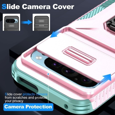 Протиударний чохол Sliding Camshield для Google Pixel 10/10 Pro/9/9 Pro - рожевий