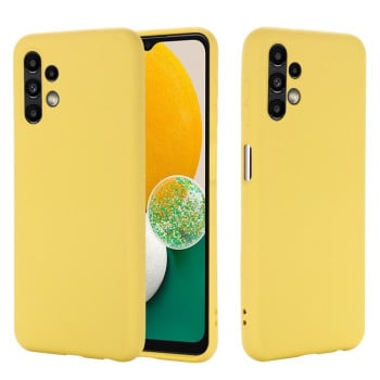 Чохол Solid Color Liquid Silicone Samsung Galaxy A13 4G - жовтий