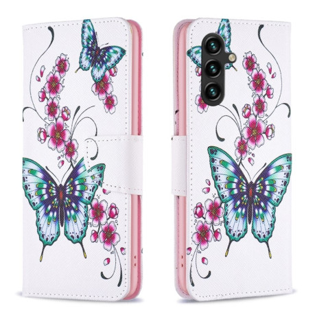 Чохол-книжка Colored Drawing Pattern для Samsung Galaxy A35 - Butterfly