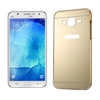 Металлический Бампер и Акриловая накладка Push-pull Style Gold для Samsung Galaxy J5