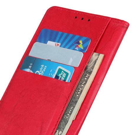 Чехол- книжка Copper Buckle Retro Crazy на Samsung Galaxy M01 - красный