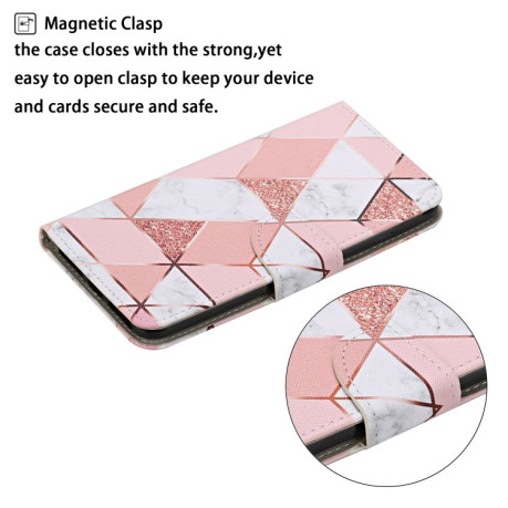 Чохол-книжка Colored Drawing Pattern для Samsung Galaxy S24 FE 5G - Marble