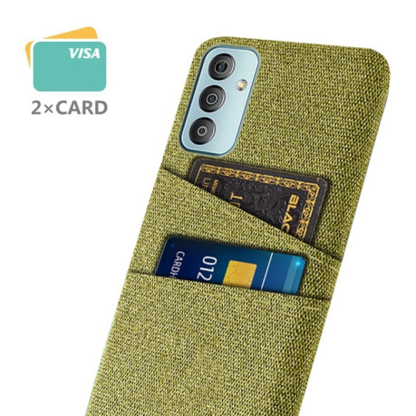 Протиударний чохол Cloth Texture with Dual Card Slots Samsung Galaxy M23 5G - жовтий