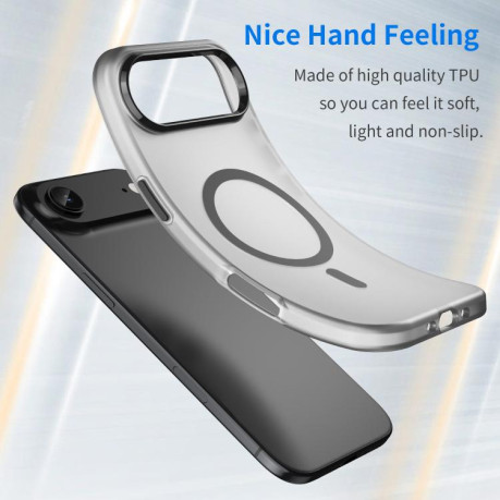 Противоударный чехол MagSafe Frosted Translucent TPU + PC для iPhone Air - черный