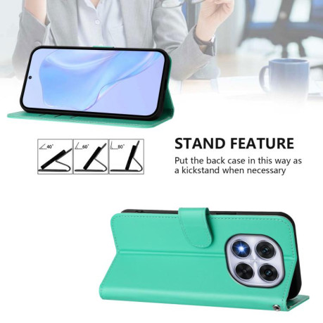 Чохол-книжка Skin Feel S-type для Xiaomi Redmi Note 14 Pro 5G/Poco X7 - зелений