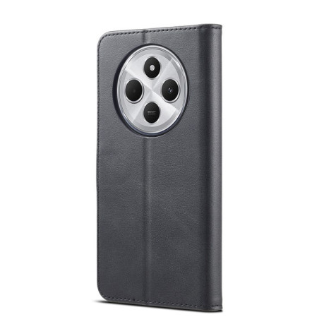 Чехол книжка LCIMEEKE Calf Texture на Xiaomi Redmi A4 5G - черный