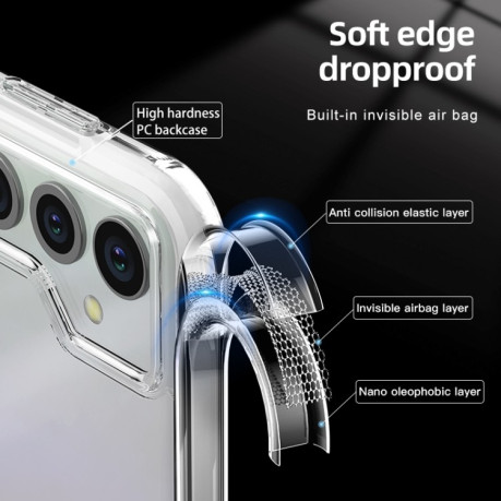 Противоударный чехол Armor Clear для Samsung Galaxy M34 5G - прозрачный