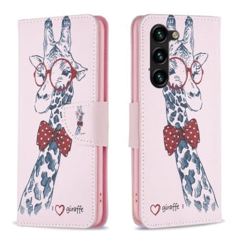 Чохол-книжка Colored Drawing Pattern  для Samsung Galaxy S25+ 5G - Giraffe
