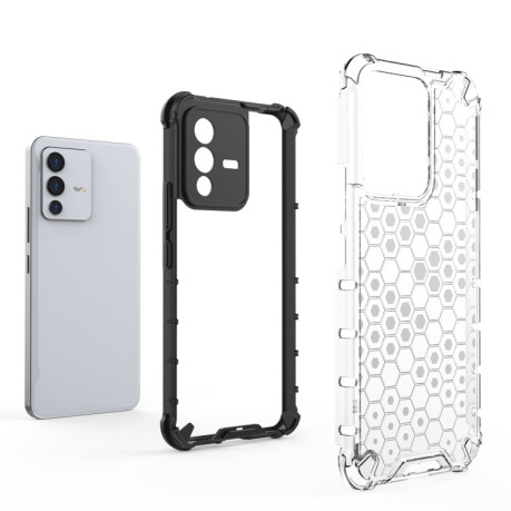 Противоударный чехол Honeycomb на Vivo S12 / V23 5G - зеленый