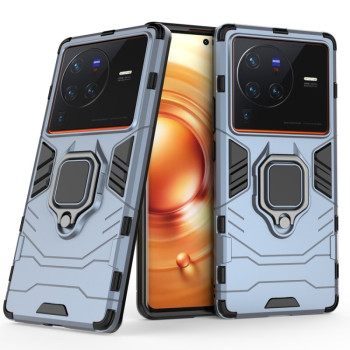 Протиударний чохол Magnetic Ring з підставкою на Vivo X80 Pro 5G - синій