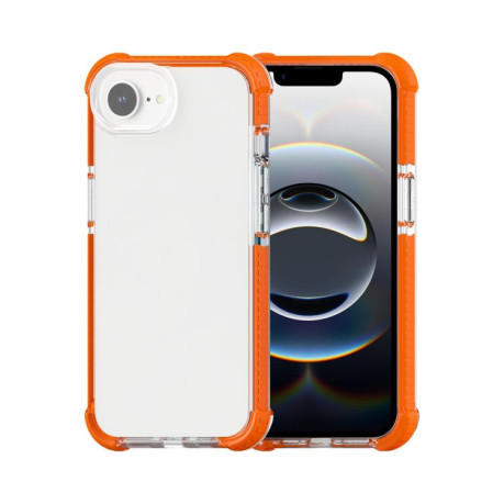 Чехол Acrylic + TPU Transparent на  для iPhone 16e - оранжевый