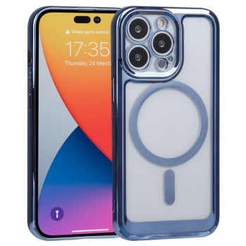 Протиударний чохол Classic Electroplating (Magsafe) для iPhone 14 Pro Max - синій