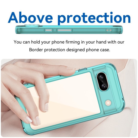 Противоударный чохол Colorful Acrylic Series для Google Pixel 8a - синий