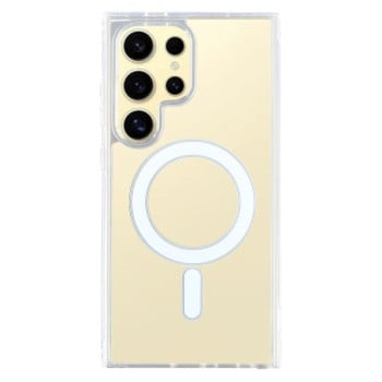 Протиударний чохол Clear Case з MagSafe гібрид твердого та м'якого матеріалу для Samsung Galaxy S24 Ultra 5G - прозорий