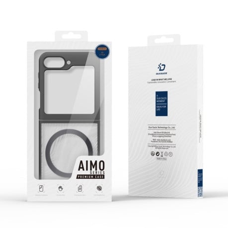 Чехол DUX DUCIS Aimo Series MagSafe Frosted Feel на Samsung Galaxy  Flip 6 5G - черный