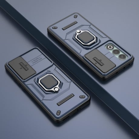 Противоударный чехол Sliding Camshield на OnePlus Nord CE4 5G Global - синий