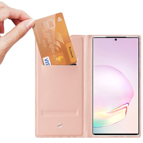 Чехол-книжка DUX DUCIS Skin Pro на Samsung Galaxy Note 20 Ultra - розовое золото
