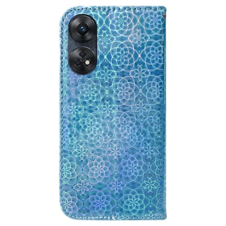 Чехол-книжка Solid Color Colorful на OPPO Reno8 T 4G - синий